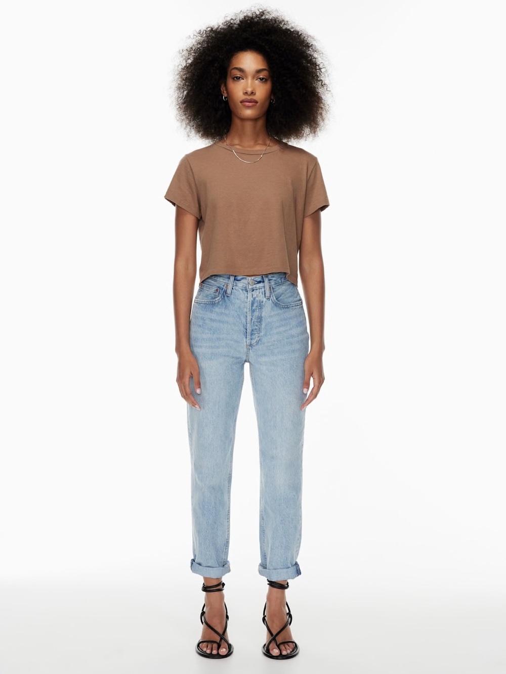 Aritzia Denim Forum The BF High Rise Loose Light Blue Jeans Size 25